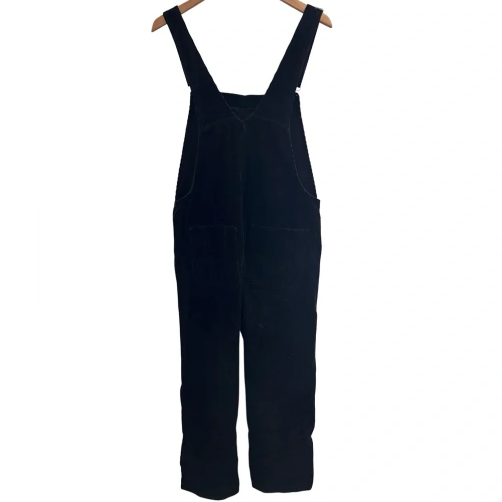 Carhartt WIP Bib Overalls Black Corduroy Size Medium - Picture 5 of 12